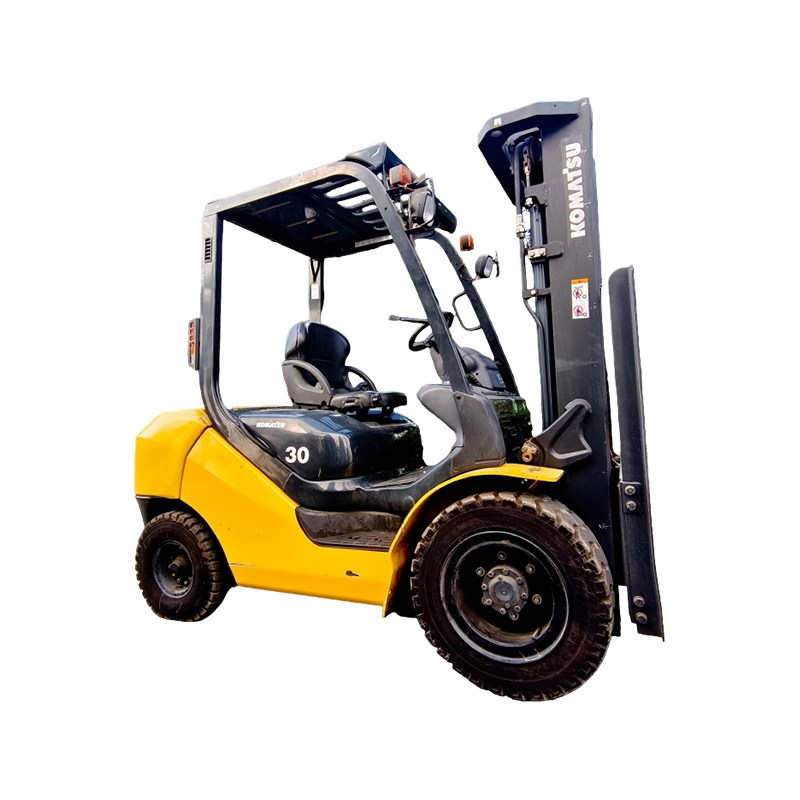 Подержанный дизельный вилочный погрузчик Komatsu грузоподъемностью 3 тонны с оригинальным японским двигателем